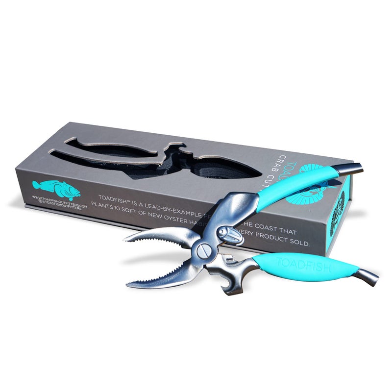 Toadfish Crab Leg Cracker Tool - Seafood Shell Cracking Tool - Stainless Steel Serrated Cutter - Ergonomic Non-Slip Grip - Built-In Bottle Opener Outfitters - Image 2